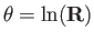 $ \theta=\ln(\mathbf{R})$