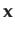 $ \mathbf{x}$