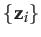 $ \left\{ \mathbf{z}_{i}\right\} $