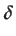 $ \boldsymbol{\delta}$